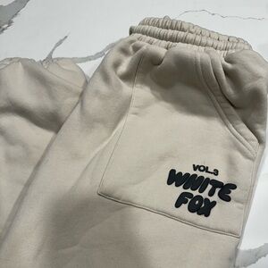 White fox sweats size M